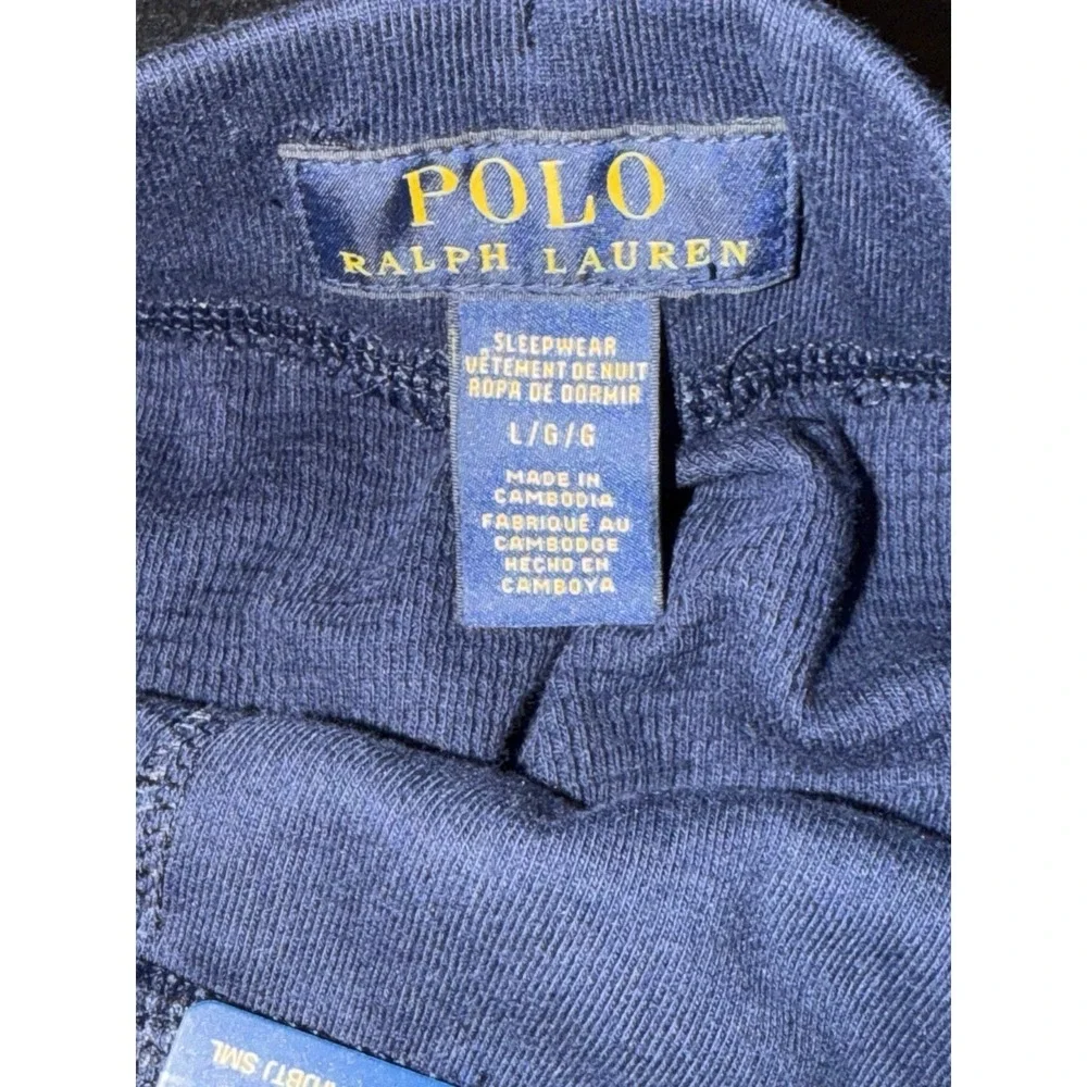 Polo Ralph Lauren Double Knit Jogger Blue Sweatpants Mens Size Large NWT